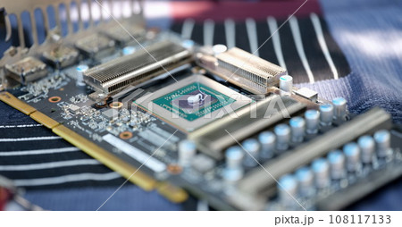 Cpu microchip processor with thermal paste closeup Cpu microchip processor with thermal paste closeup 108117133