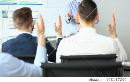 Responsible employees demand questions to speaker 108117292