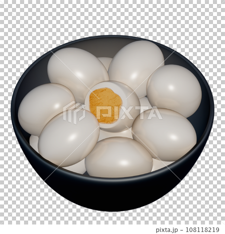 Shabu-shabu 3d illustration , Quail eggs Shabu-shabu 3d illustration , Quail eggs 108118219