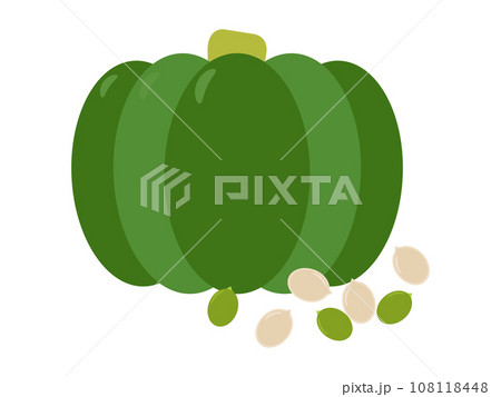 カボチャとカボチャの種アイコン 108118448