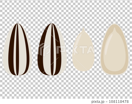 Set of 4 sunflower seed icons 108118478