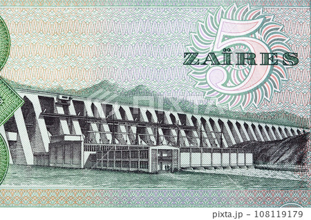 Hydroelectric dam from money Hydroelectric dam from money 108119179