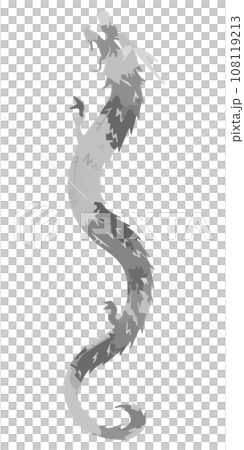 gray patchwork dragon silhouette material gray patchwork dragon silhouette material 108119213