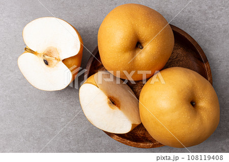 Sweet Korean pears grown in Korea Sweet Korean pears grown in Korea 108119408