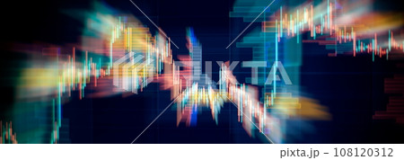 Finance and investment concept. Selective focus. Candle stick graph chart of stock market investment trading. Finance and investment concept. Selective focus. Candle stick graph chart of stock market investment trading. 108120312