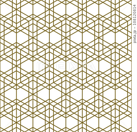 Seamless geometric pattern in Japanese craft style Kumiko Zaiku Seamless geometric pattern in Japanese craft style Kumiko Zaiku 108120814