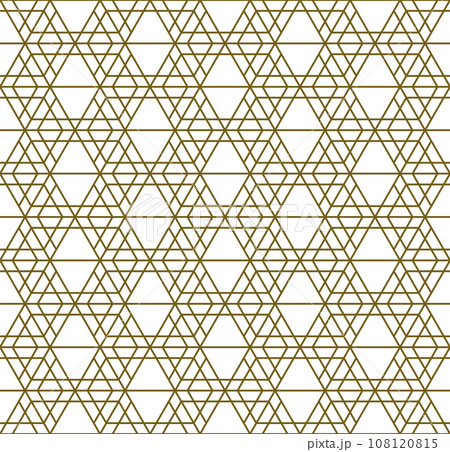 Seamless geometric pattern in Japanese craft style Kumiko Zaiku 108120815