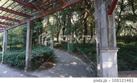 Miramare Castle Garden on a sunny day at Trieste, Italy 108121461