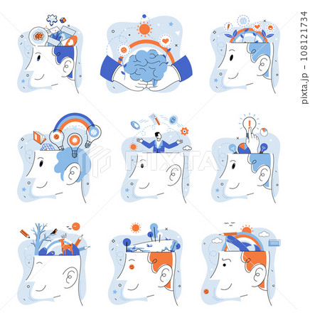 Positive thinking. Vector illustration....のイラスト素材 [108121734] - PIXTA
