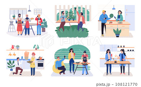 People with smartphone. Vector illustration. People with smartphones have ability to communicate and share information instantaneously The smartphone concept represents shift in way people communicate People with smartphone. Vector illustration. People with smartphones have ability to communicate and share information instantaneously The smartphone concept represents shift in way people communicate 108121770