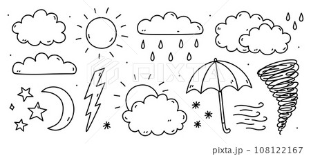Set of weather elements Set of weather elements 108122167