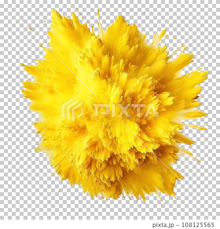 yellow holi paint color powder festival explosion burst yellow holi paint color powder festival explosion burst 108125565