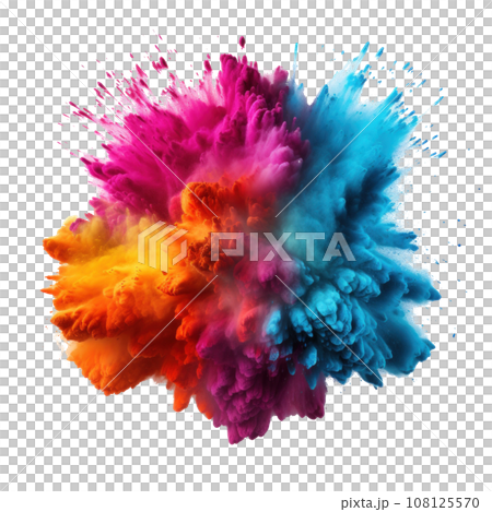 holi paint color powder festival explosion burst isolated holi paint color powder festival explosion burst isolated 108125570