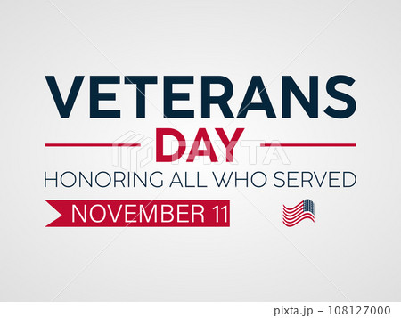 Veterans Day Tribute with American Flag, Saluting Soldier, and Gratitude for Service. Vector template for background, banner, card, poster design. Veterans Day Tribute with American Flag, Saluting Soldier, and Gratitude for Service. Vector template for background, banner, card, poster design. 108127000