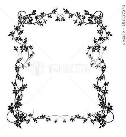 large complex frame pattern with rose hip climbing 108127241