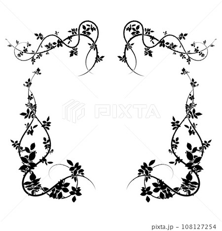 wild bush frame pattern for decoration design new 108127254