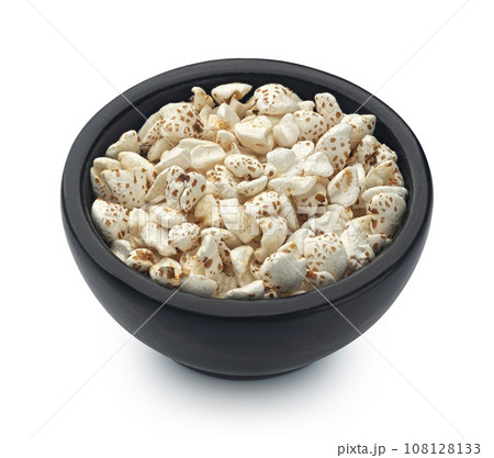 Puffed buckwheat isolated on white background 108128133