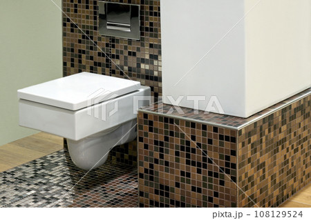 Toilet and tiles Toilet and tiles 108129524