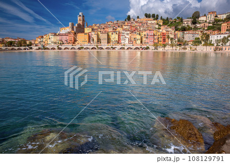 Menton, French Riviera, France 108129791