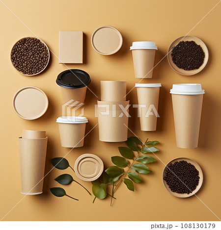 Generative Ai Illustration. Zero waste coffee cup . High quality illustration 108130179