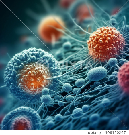 Close up Cell. Generative Ai Illustration. High quality illustration 108130267