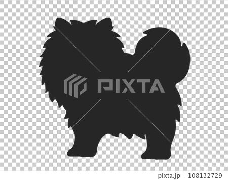 Pomeranian silhouette illustration Pomeranian silhouette illustration 108132729