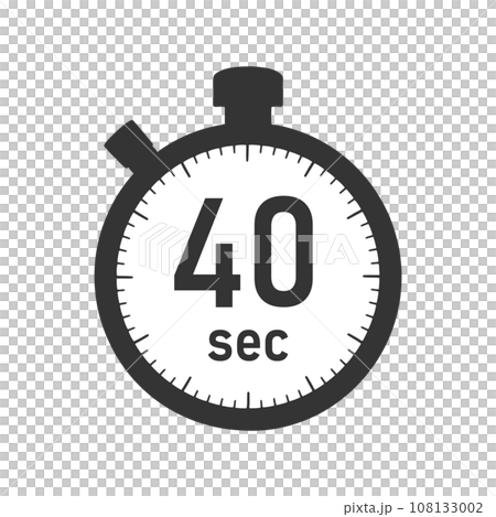 40 second timer/stopwatch illustration material 108133002