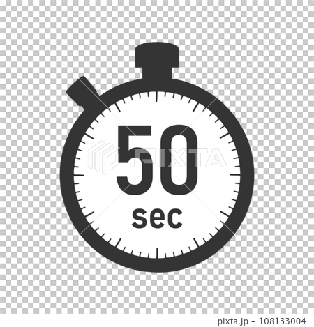 50秒のタイマー・ストップウォッチのイラスト素材 50秒のタイマー・ストップウォッチのイラスト素材 108133004