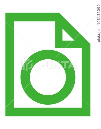 書類の中にアイコンがあるイラスト 書類の中にアイコンがあるイラスト 108133099