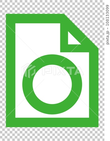 書類の中にアイコンがあるイラスト 書類の中にアイコンがあるイラスト 108133099