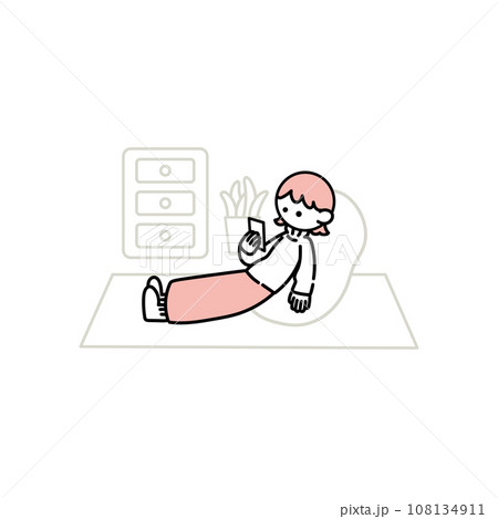 リラックスする女性 リラックスする女性 108134911