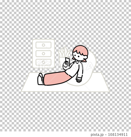 リラックスする女性 リラックスする女性 108134911