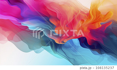 AI art gradient colors　paint  　グラデーションペイント 108135237