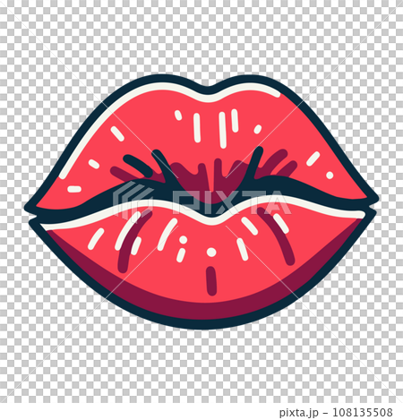 嘴唇圖示 108135508