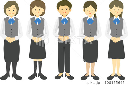 制服を着た女性社員03 108135643