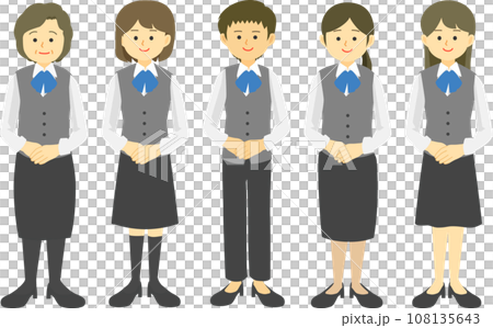 制服を着た女性社員03 108135643
