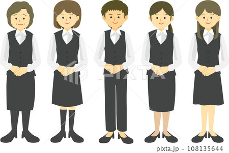 制服を着た女性社員02 108135644