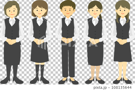 制服を着た女性社員02 108135644