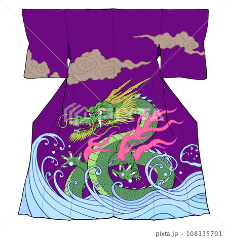 龍柄の着物 108135701