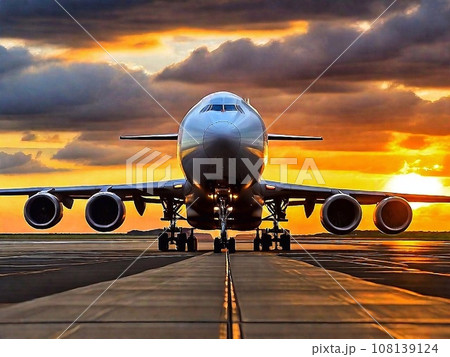 Airplane on airport  108139124