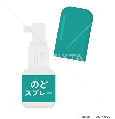 のどスプレーのイラスト 108139551