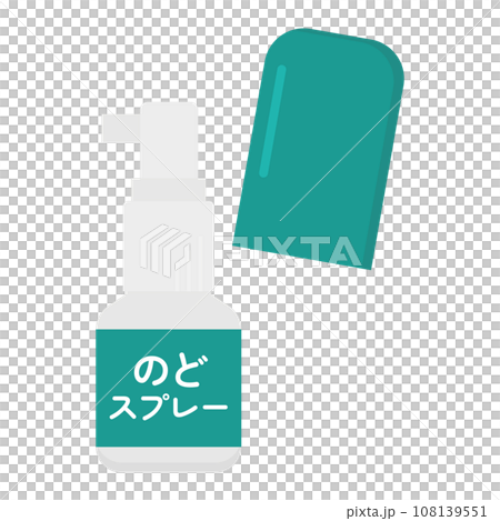 のどスプレーのイラスト 108139551