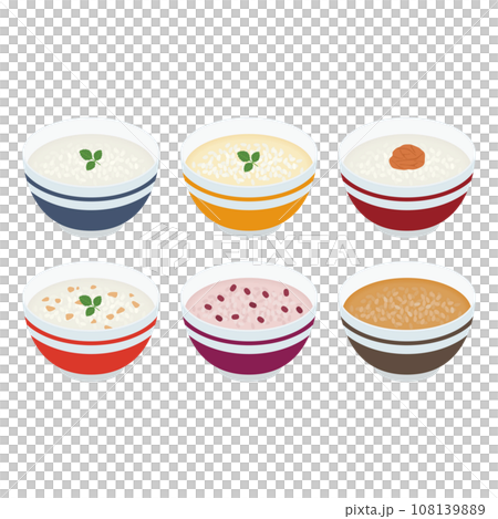 Porridge illustration set Porridge illustration set 108139889