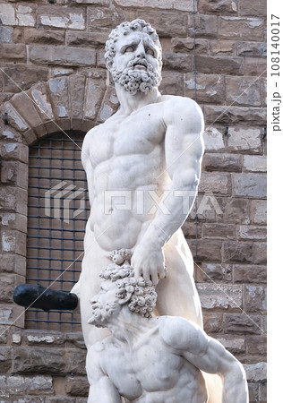 Hercules and Cacus statue in Piazza della Signoria in Florence, Italy 108140017