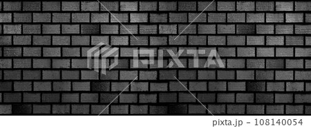 黒色のレンガの壁の背景画像 108140054