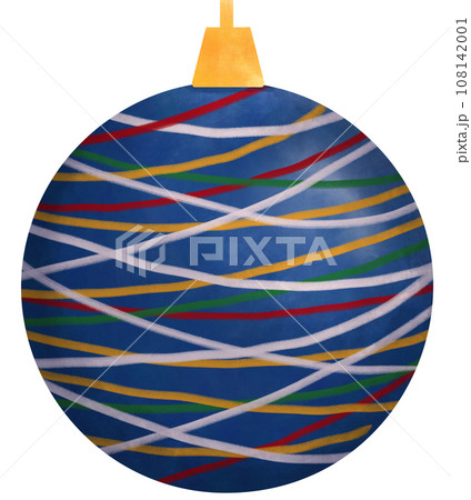 Colorful striped ornament - Christmas decorative element 108142001