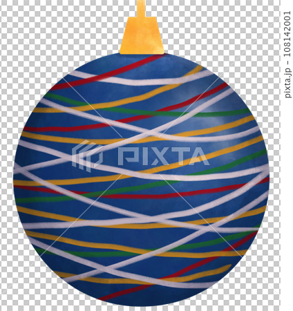 Colorful striped ornament - Christmas decorative element 108142001