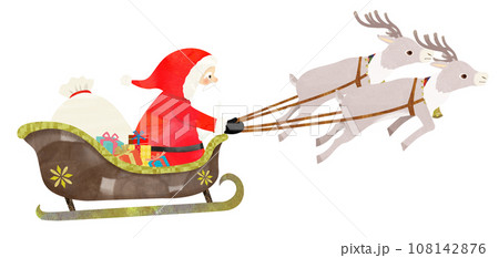 サンタクロースとトナカイ サンタクロースとトナカイ 108142876