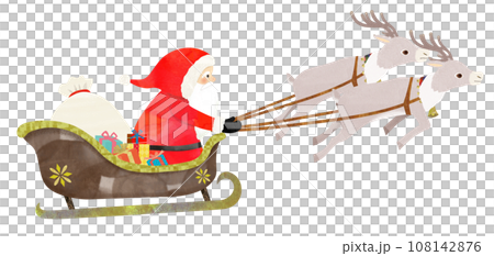 サンタクロースとトナカイ サンタクロースとトナカイ 108142876
