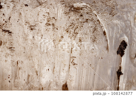 Macro mineral stone Topaz on a white background 108142877